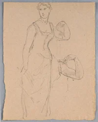 Sketch for a Portrait of Bella Worsham, 1878
