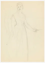 Sketch for a Portrait of Bella Worsham, 1878