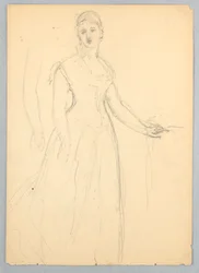 Sketch for a Portrait of Bella Worsham, 1878