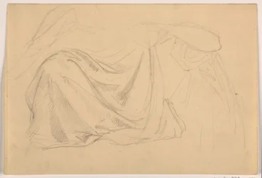 Study for "Justice and Peace: Drapery", 1878-86