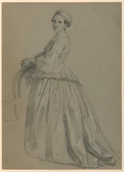 Study for "Martha Washington Reception", 1860