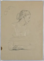 Study for "Martha Washington Reception", 1860