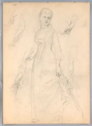 Study for "Titian Showing", 1872