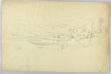 Franconia Notch from the Pemigewasset River near Grafton House