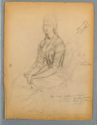 Sketch for Portrait of Miss Astor