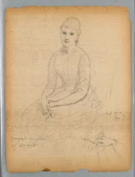 Sketch for Portrait of the Youngest Daughter of William Astor