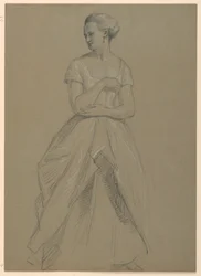 Study of Mrs. Bingham for "The Republican Court" (Lady Washington