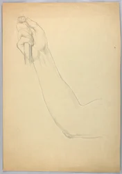 Study of Right Arm for "Christiana and Her Family Passing through the Valley of the Shadow of Death"