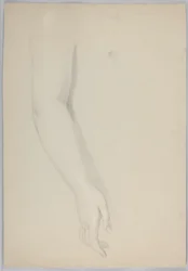 Study of an Arm for "Christiana and Her Family Passing through the Valley of the Shadow of Death"