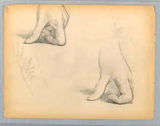 Two Sketches of a Left Hand