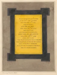 Memorial to John and Ann Goodwin and Mathew their son from Bedfont Church