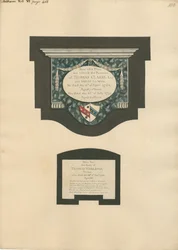 Memorial to Thomas Clarke and wife Sarah and Thomas Worlidge from Fulham Church