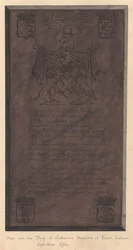 Slab over Tomb of Catherine Daughter of Lord Latimer from East Ham Church