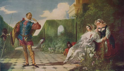 Scene from Twelfth Night: Malvolio and the Countess