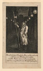 A Night Watchman, Illustration for 