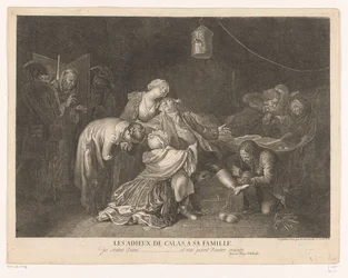 Farewell of Jean Calas in Prison