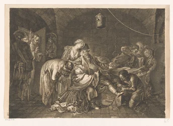 Farewell of Jean Calas in Prison