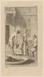 Arrival at Basilgrove with Miss Henley and Her Grandfather, Plate 7 from “The Life, Observations and Opinions of Johann Bunkel”