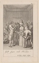 Plate 12 for August von Kotzebue’s The Indians in England