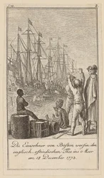 Sheet 2 of the series for the essay “The History of the Revolution of North America”, by M. C. Sprengel.