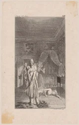 Clarisse is Tracked and Surprised by the Disguised Lovelace After Her Escape from the Brothel