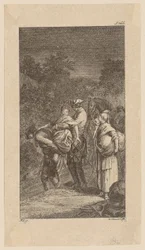 Abduction of Miss Martha Tilston and Alithea Landsoy, Plate 8 from "Life, Remarks and Opinions of Johann Bunkel"