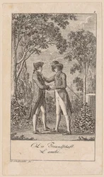 Friendship, Plate 1 from the Series "Sincerity and Hypocrisy"