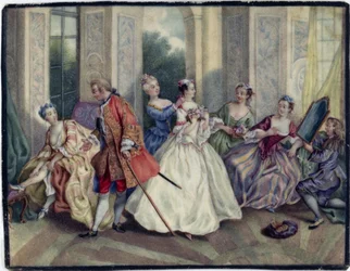 Gallant Society, after Lancret