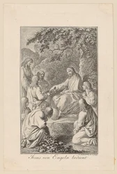 Jesus Served by Angels