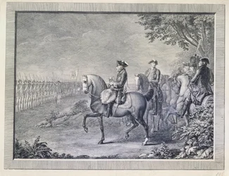 King Friedrich II. Guard Parade in Potsdam