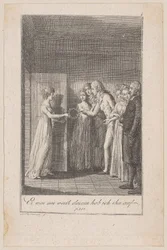 Minchen Brings Her Lover the Withered Wreath, Sheet 8 from the Series 