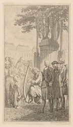 Minnesinger, Plate 1 from the first edition of "Poems by Gottfried August Bürger"