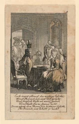 Pomposity, Illustration for "Königl: Grosbrit [anische] Genealogischer Kalender auf das 1780 Jahr Lauenberg bey J.G. Berenberg"