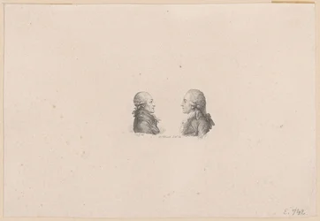 Portrait of the court painter Anton Graff and the court councillor Wilhelm Gottlieb Becker