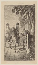 Infant on Horseback Gives Sebaldus an Alms