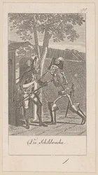 Sentry, Plate 11 from the series “The Dance of Death”