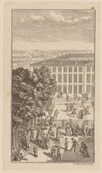 Seminary Building, with Gymnastic Exercises and Gardening Work in Front