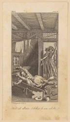 Siegfried von Lindenberg surprises his schoolmaster during a domestic scene