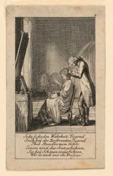The Hair-Do, Illustration for "Königl: Grosbrit Genealogischer Kalender auf das 1780 Jahr Lauenberg bey J.G. Berenberg"