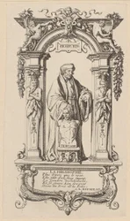 Title engraving for Erasmus