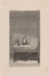 Dead Clarisse in the Coffin