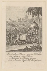 Various Ways of Travelling, Plate 2 from the Series "East Indian Customs"