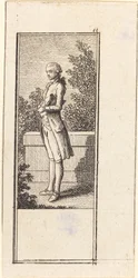 Young Man with Hat under Arm