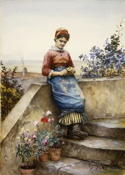 Peeling an Apple, 1884
