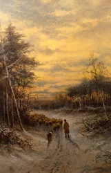 Sheep in the Snow