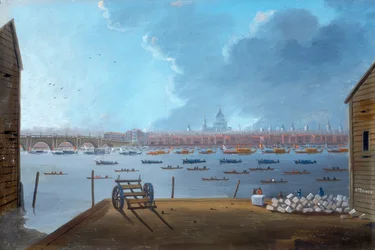 The Funeral Procession of Lord Nelson on the Thames, c1806