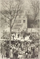 Manifestation populaire du 27 Février pour fêter le 80 année de Victor Hugo