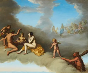 An assembly of the Gods with the Apotheosis of Hercules
