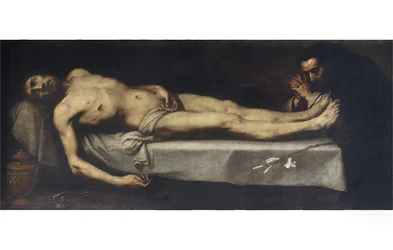 Dead Christ and Saint Dominic de Guzman
