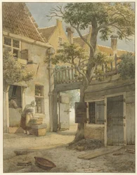 Courtyard of an Almshouse in Amsterdam